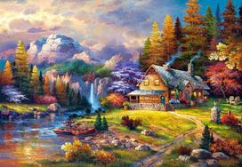 puzzle 1500 - Castorland Puzzle Mountain Hideaway 1500pcs - 2 nuotrauka