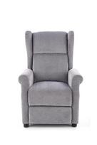 masazo foteliai - Fotelis Halmar Agustin-M With Massage Function, pilkas, 75 cm x 92 cm x 107 cm - 2 nuotrauka