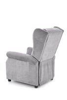 masazo foteliai - Fotelis Halmar Agustin-M With Massage Function, pilkas, 75 cm x 92 cm x 107 cm - 7 nuotrauka