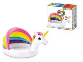 baseino ratas - Intex Baby Pool Unicorn White / Colorful, Age 1-3, 127 x 102 x 69 cm - 3 nuotrauka