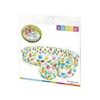 sunu baseinas - Pripučiamas baseinas Intex Fishbowl, 132x28 cm, su priedais - 2 nuotrauka