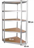 sandeliavimo lentyna 40 cm x 90 cm x 180 - Sandėliavimo lentyna NORE GC9040 - 5 nuotrauka