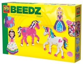 vienaragis zaislas - SES Creative Beedz Iron On Beads Unicorns And Princesses 06216 - 1 nuotrauka