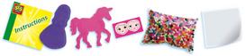vienaragis zaislas - SES Creative Beedz Iron On Beads Unicorns And Princesses 06216 - 2 nuotrauka