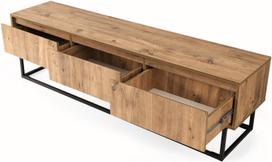 40 tv stovas - TV staliukas Kalune Design Tilsim 180 cm, rudas/juodas - 2 nuotrauka