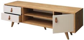 TV staliukas Kalune Design Lara, rudas/baltas