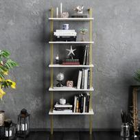 aukso lentyna - Lentyna Kalune Design Plante, balta/aukso spalvos - 3 nuotrauka