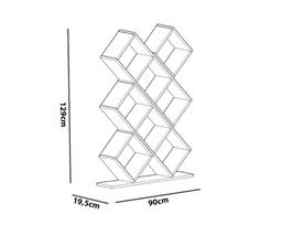 balta knygu lentyna - Pastatoma lentyna Kalune Design Kumsal, balta - 5 nuotrauka