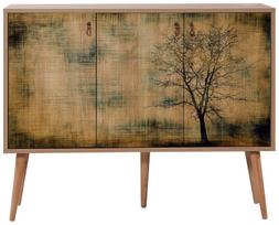 komoda 120 - Komoda Kalune Design 863 (VII), 120 cm, ąžuolo/smėlio spalvos - 1 nuotrauka