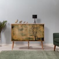 komoda 120 - Komoda Kalune Design 863 (VII), 120 cm, ąžuolo/smėlio spalvos - 5 nuotrauka