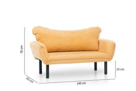 kalune design love - Sofa Kalune Design Chatto, geltona - 8 nuotrauka