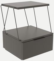 Naktinė spintelė Kalune Design Tekoba, pilka