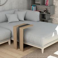 zurnalinis staliukas azuol - Kavos staliukas Kalune Design 855, šviesiai rudas/pilkas - 2 nuotrauka