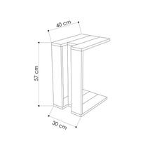 zurnalinis staliukas azuol - Kavos staliukas Kalune Design 855, šviesiai rudas/pilkas - 3 nuotrauka