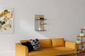 Pirkti Pakabinama lentyna Kalune Design Nezma, ruda/pilka - Photo 3