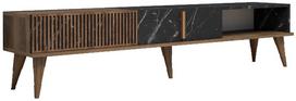 Kalune Design Televizoriaus staliukas Milan - Walnut, Juodas