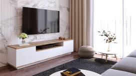 tv staliukas pusies - Kalune Design Televizoriaus staliukas FR7 - AW - 4 nuotrauka
