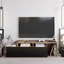 graikiniai riesutai - TV staliukas Kalune Design Nexera, rudas/juodas - 3 nuotrauka