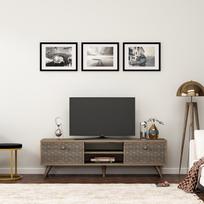 tv staliukai - TV staliukas Kalune Design New York, pilkas - 3 nuotrauka