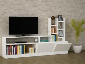 svetaines staliukas - Kalune Design TV vienetas Dolunay - Baltas - 5 nuotrauka