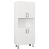 59 5 3 - Pastatoma vonios spintelė Kalune Design 756, balta - 5 nuotrauka