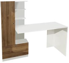Kalune Design Studijų stalas Domingos - Baltas, Walnut