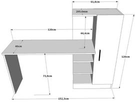 rasomieji stalai darbo stalai - Kalune Design Studijų stalas CT2 - AB - 6 nuotrauka