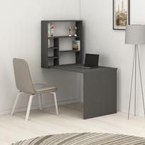 rasomasis stalas 90 cm - Rašomasis stalas Kalune Design 550 (II), 154,2 cm, pilkas - 3 nuotrauka