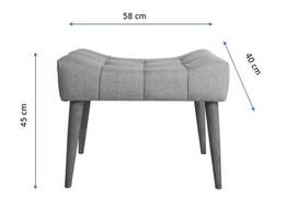 taburetes ir - Pufas Artie New Cool, smėlio spalvos - 5 nuotrauka
