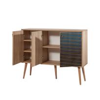 komoda 120 - Komoda Kalune Design 863 (VII), 120 cm, ąžuolo spalvos/mėlyna - 7 nuotrauka