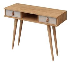 zurnalinis staliukas azuol - Šoninis staliukas Kalune Design Lawen, rudas/baltas - 1 nuotrauka