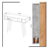 zurnalinis staliukas azuol - Šoninis staliukas Kalune Design Lawen, rudas/baltas - 5 nuotrauka