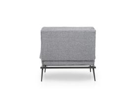 fotelis hanah - Fotelis Kalune Design Martin Solo, pilkas - 4 nuotrauka