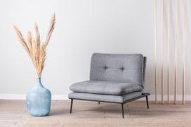 fotelis hanah - Fotelis Kalune Design Martin Solo, pilkas - 7 nuotrauka