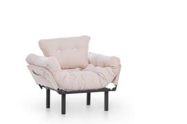 fotelis hanah - Išskleidžaiamas fotelis Kalune Design Nitta Single, rudas - 2 nuotrauka