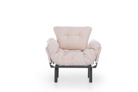fotelis hanah - Išskleidžaiamas fotelis Kalune Design Nitta Single, rudas - 3 nuotrauka