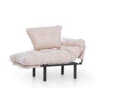 fotelis hanah - Išskleidžaiamas fotelis Kalune Design Nitta Single, rudas - 7 nuotrauka