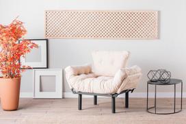 fotelis hanah - Išskleidžaiamas fotelis Kalune Design Nitta Single, rudas - 11 nuotrauka