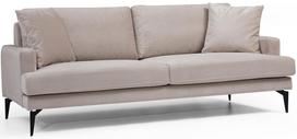 Kalune Design 3 vietų sofa Papira 3 Seater - rusvai gelsvas