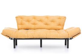 garstycios - Sofa Kalune Design Nitta Triple, geltona - 4 nuotrauka