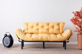 garstycios - Sofa Kalune Design Nitta Triple, geltona - 11 nuotrauka