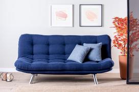 melyna sofa lova - Kalune Design 3-sėdynė sofa-lova Misa Sofabed - Navy Mėlyna - 8 nuotrauka