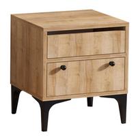 Naktinis staliukas Kalune Design 393 (I), 50 cm, juodas/rudas
