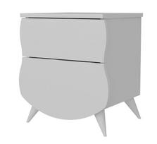 Naktinis staliukas Kalune Design Selena, baltas