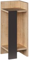 Naktinis staliukas Kalune Design K855(I), 60 cm, pilkas/rudas