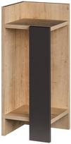 Naktinis staliukas Kalune Design D855(I), 60 cm, rudas/pilkas