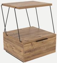 Naktinė spintelė Kalune Design Tekoba, ruda