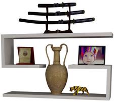 Pakabinama lentyna Kalune Design Jenika, balta