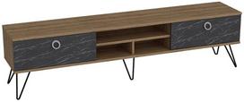 TV staliukas Kalune Design Lorenz, rudas/juodas