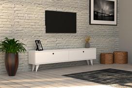40 tv stovas - TV staliukas Kalune Design Paris, baltas - 4 nuotrauka